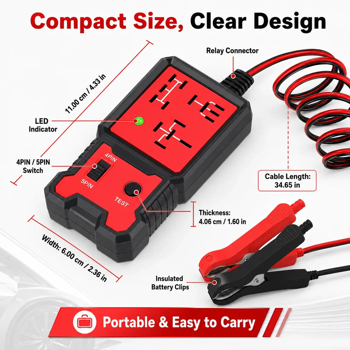 12V Automotive Relay Tester